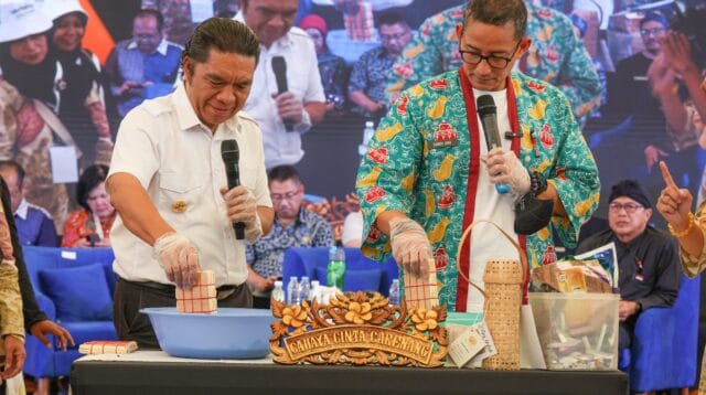 enteri Pariwisata dan Ekonomi Kreatif Sandiaga Salahuddin Uno menyampaikan Provinsi Banten memiliki potensi yang menarik pada sektor UMKM dan pariwisatanya. Mulai dari wisata pantai, alam dan lainnya.