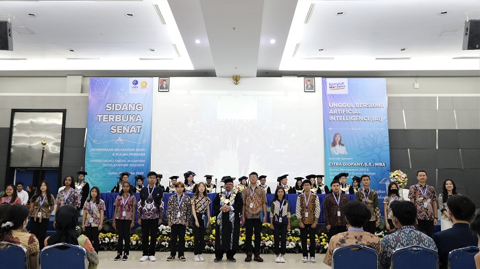 Sesi Pelantikan Mahasiswa Baru Tahun Ajaran 2023 (Dok. UMN)