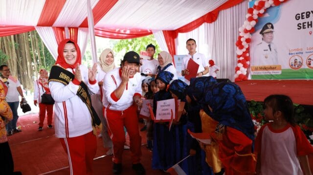 Mewujudkan hal itu, digelar kegiatan Gebyar Anak banten yang digagas oleh Kelompok Kerja Bunda Pendidikan Anak Usia Dini (PAUD) Provinsi Banten bersama Kabupaten/Kota se-Provinsi Banten.