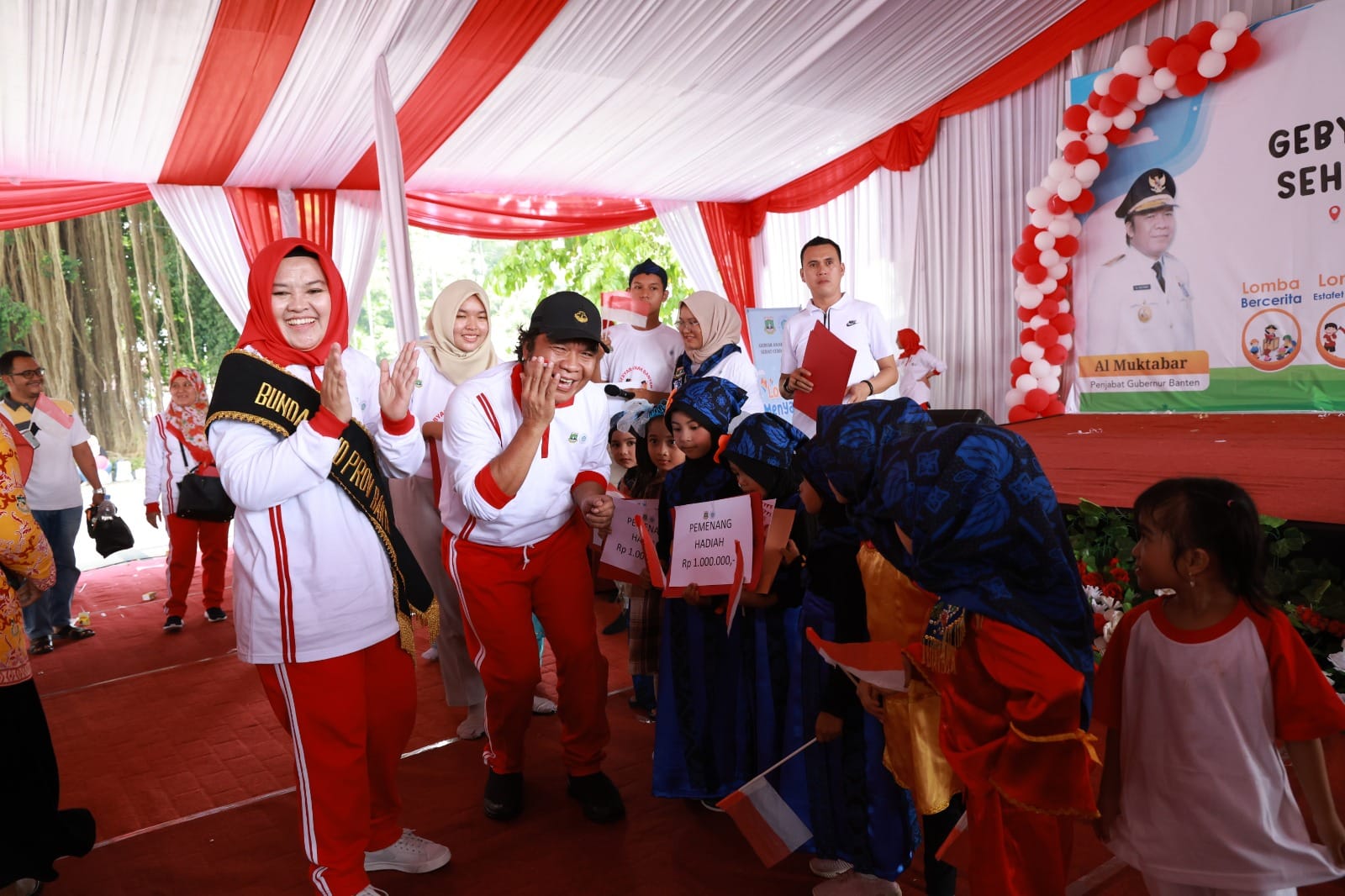 Mewujudkan hal itu, digelar kegiatan Gebyar Anak banten yang digagas oleh Kelompok Kerja Bunda Pendidikan Anak Usia Dini (PAUD) Provinsi Banten bersama Kabupaten/Kota se-Provinsi Banten.