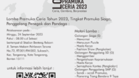 Gerakan Pramuka Gugus Depan Kota Tangerang 08.143 dan 08.144 akan menggelar Lomba Pramuka Ceria 2023  pada 24 September 2023 mendatang.