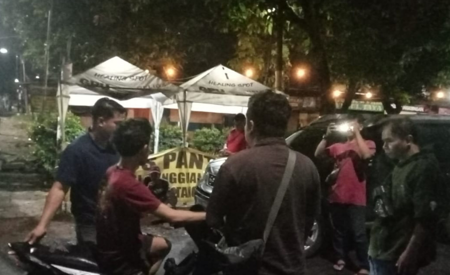 Patroli malam Polisi Polisi saat melakukan patroli malam hari di sejumlah wilayah di Kota Tangerang. Foto: Dok. Polres Metro Tangerang kota