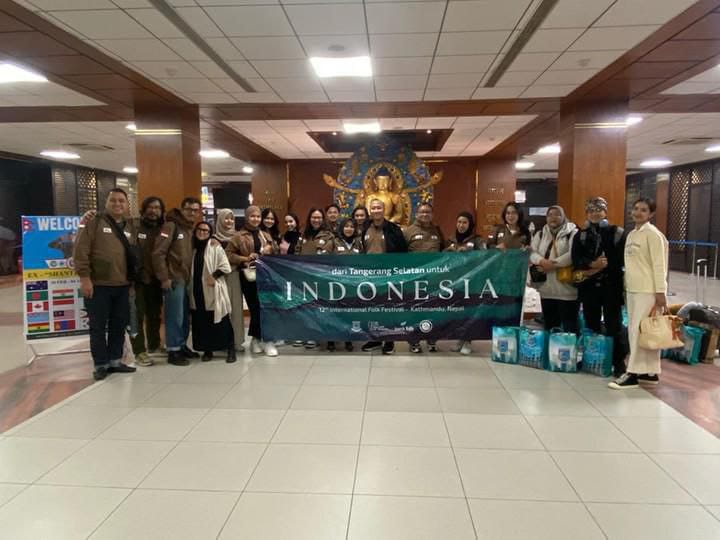 Keren! Delegasi Tangsel Jadi Perwakilan Indonesia di Ajang International Folk Festival 2024 di Nepal