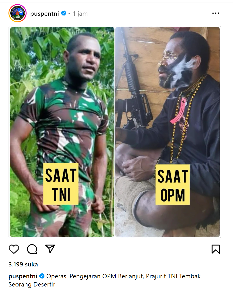 Desertir TNI Tertembak Mati