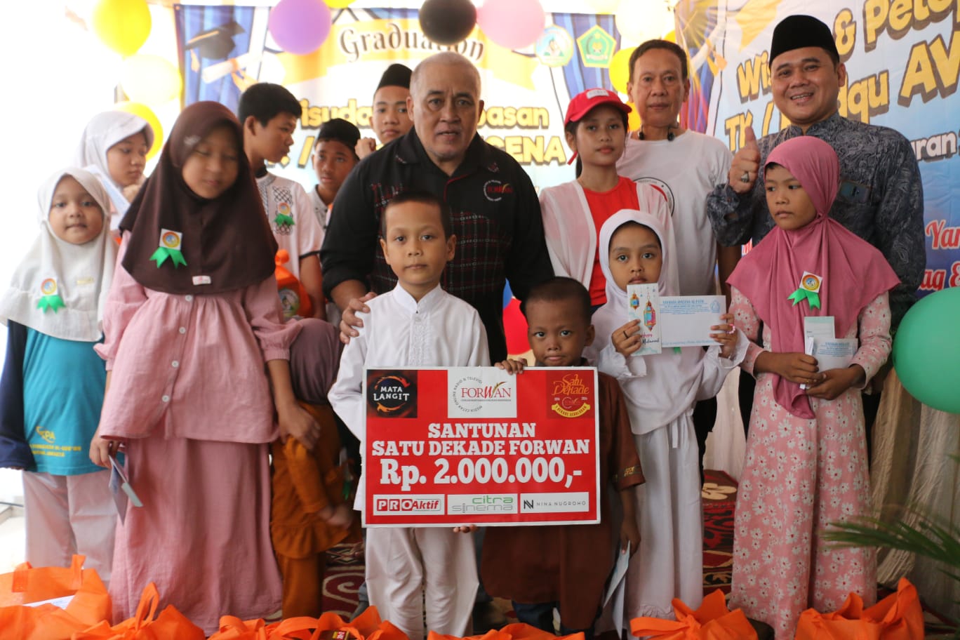 HUT FORWAN ke-10 Gelar Acara Santunan di Yayasan Avicena Al Fath