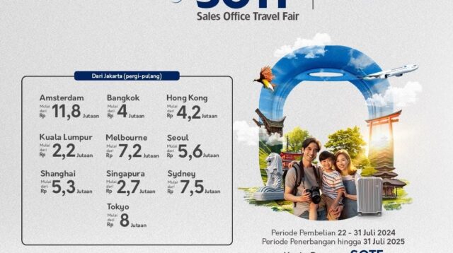 Garuda Indonesia Adakan Diskon Tiket Hingga 80% di Sales Office Travel Fair 2024