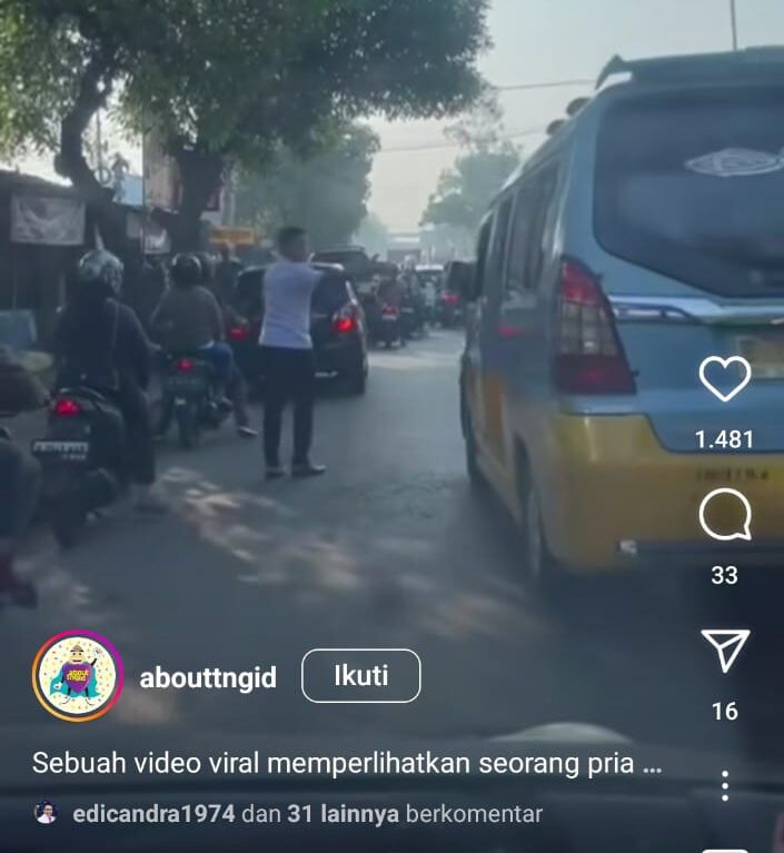 Viral! Pegawai Pemkot Tangerang Buka Jalan untuk Ambulans di Tengah Macet, Tuai Pujian Warganet