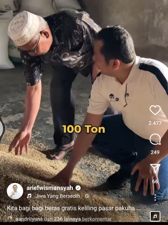 Besok ! Arief Wismansyah Bagi-bagi Beras Berton-ton di Pakuhaji