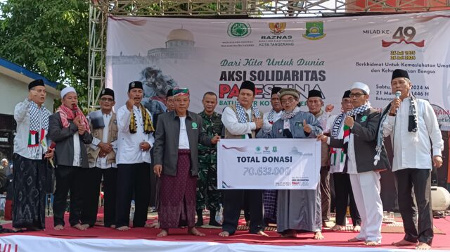 Memperingati Milad ke 49, MUI Kecamatan Batuceper Gelar Aksi Solidaritas Palestina
