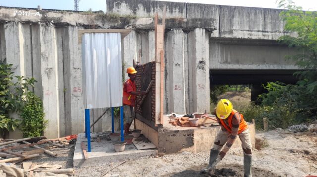Tangani Banjir di Desa Koper Kecamatan Kresek, DBMSDA Bangun Rumah Pompa