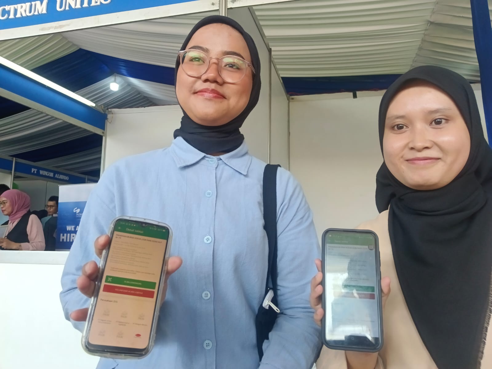 Pencaker Puji Kemudahan Aplikasi di Job Fair Kota Tangerang