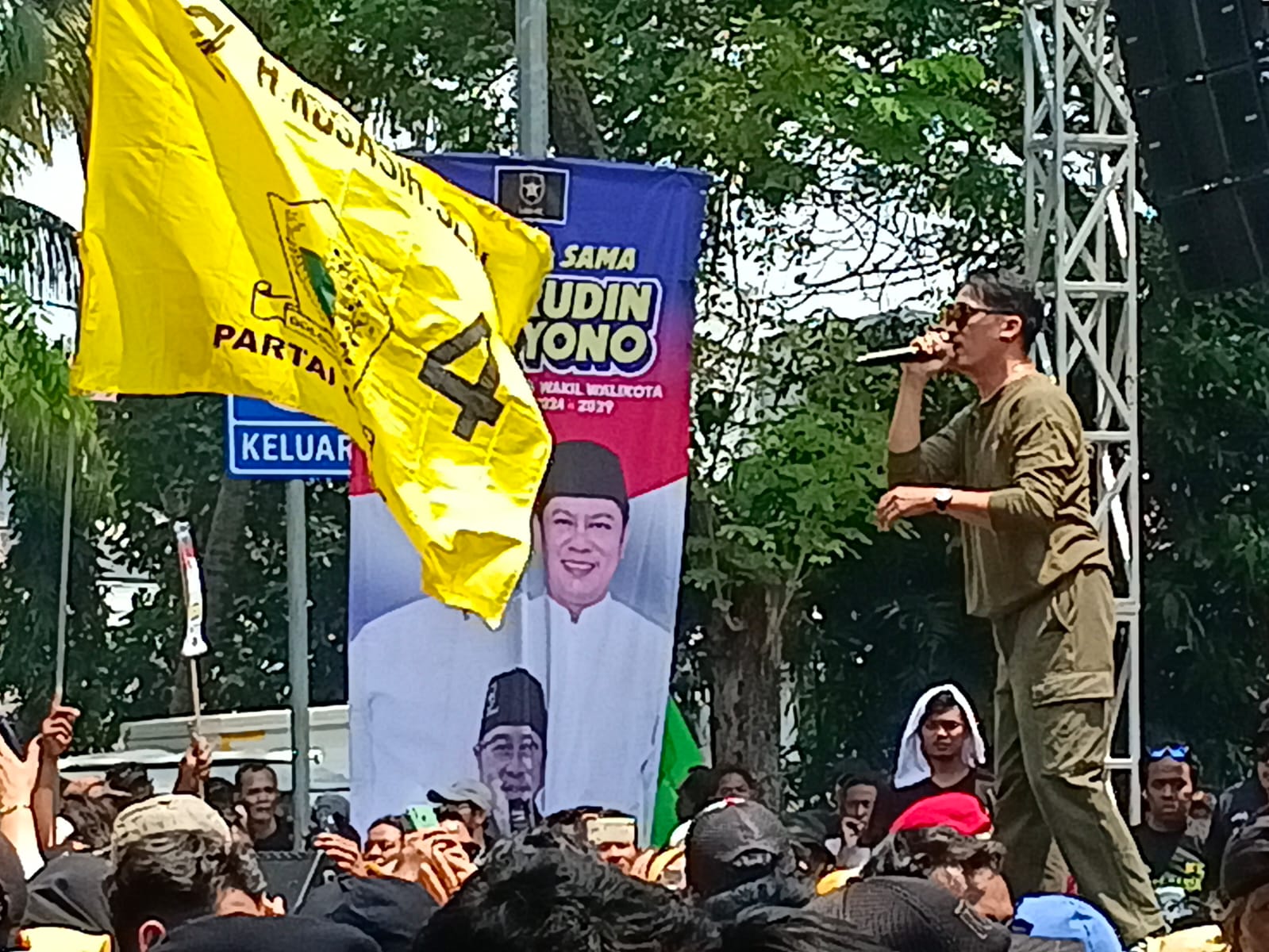 Sachrudin dan Maryono Deklarasikan Pencalonan di Stadion Benteng Reborn, Ribuan Pendukung Memadati Lokasi