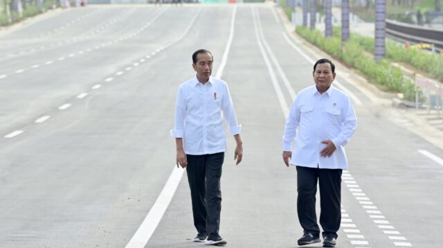 Presiden Jokowi Cek Pembangunan IKN bareng Menhan Prabowo
