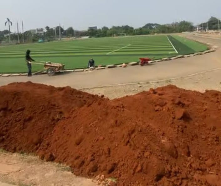 Dispora Kota Tangerang Bangun Tribun di Lapangan Sepak Bola Nambo Jaya Dispora Kota Tangerang Bangun Tribun di Lapangan Sepak Bola Nambo Jaya