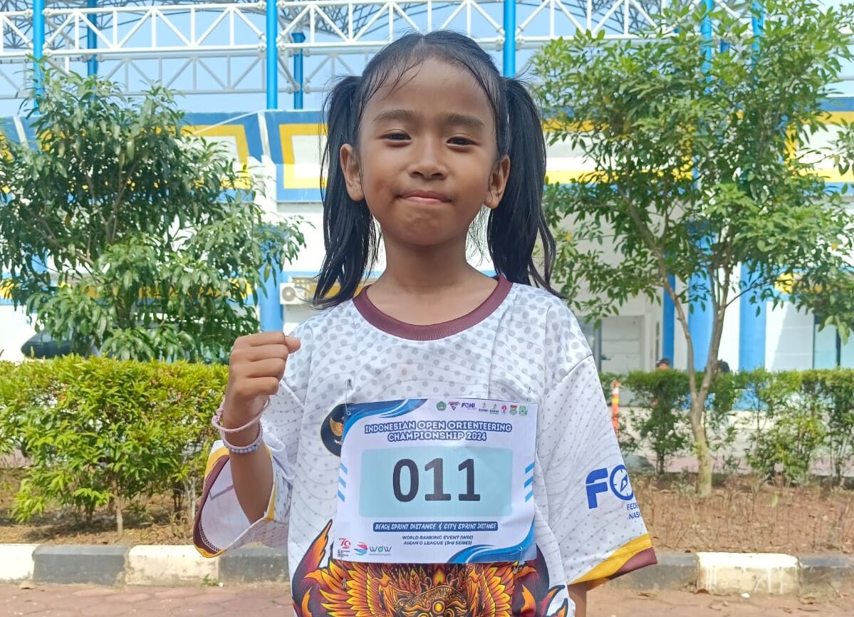 Thalitha, Peserta Termuda Orienteering dari Purwakarta