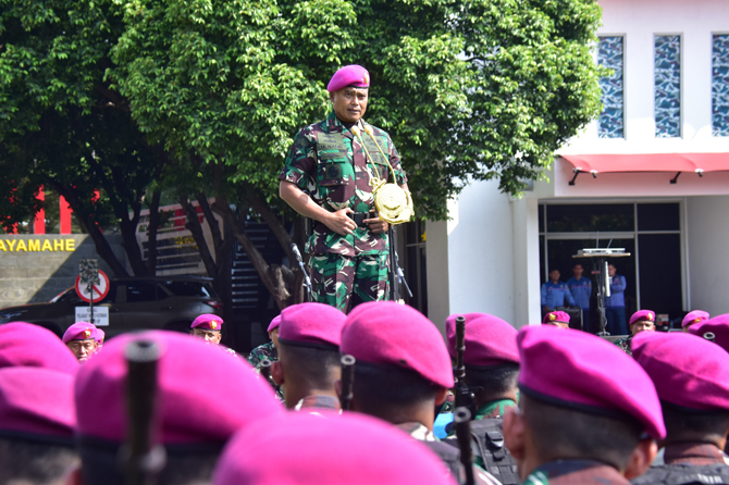 Wadan Korps Marinir, Brigjen TNI (Mar) Muhammad Nadir Pimpin Upacara Bendera 17-an di Mako Kormar