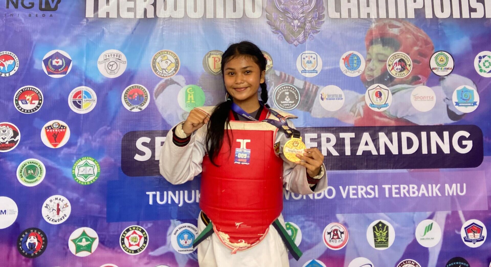 Rahajeng Ramadhani Raih Emas di Hobbyland Taekwondo Tangcity Cup 3