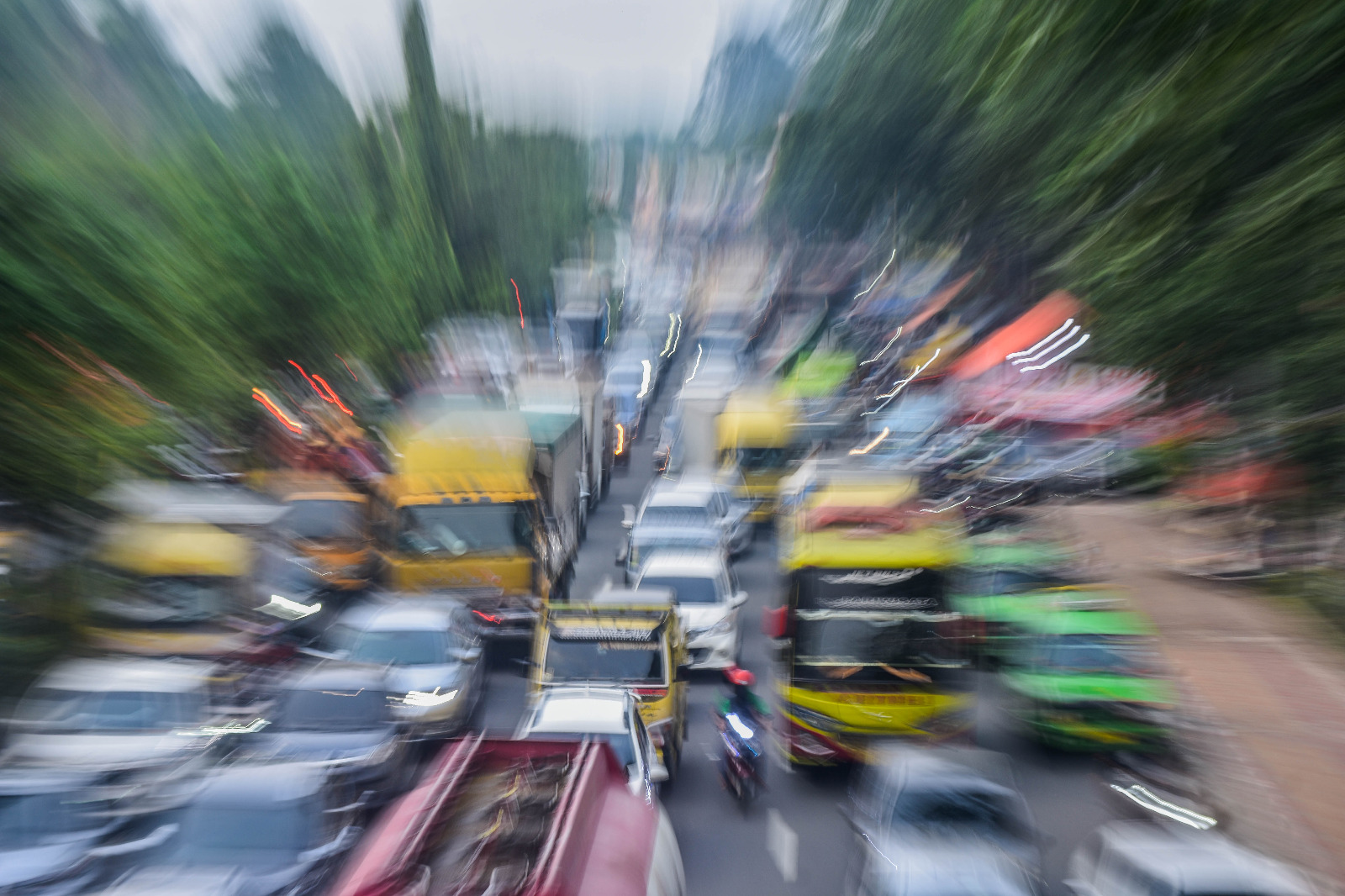 Kemacetan Parah di Jalan MH. Thamrin Imbas Perbaikan Jalan