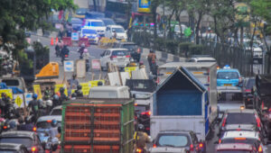 Kemacetan Parah di Jalan MH. Thamrin Imbas Perbaikan Jalan