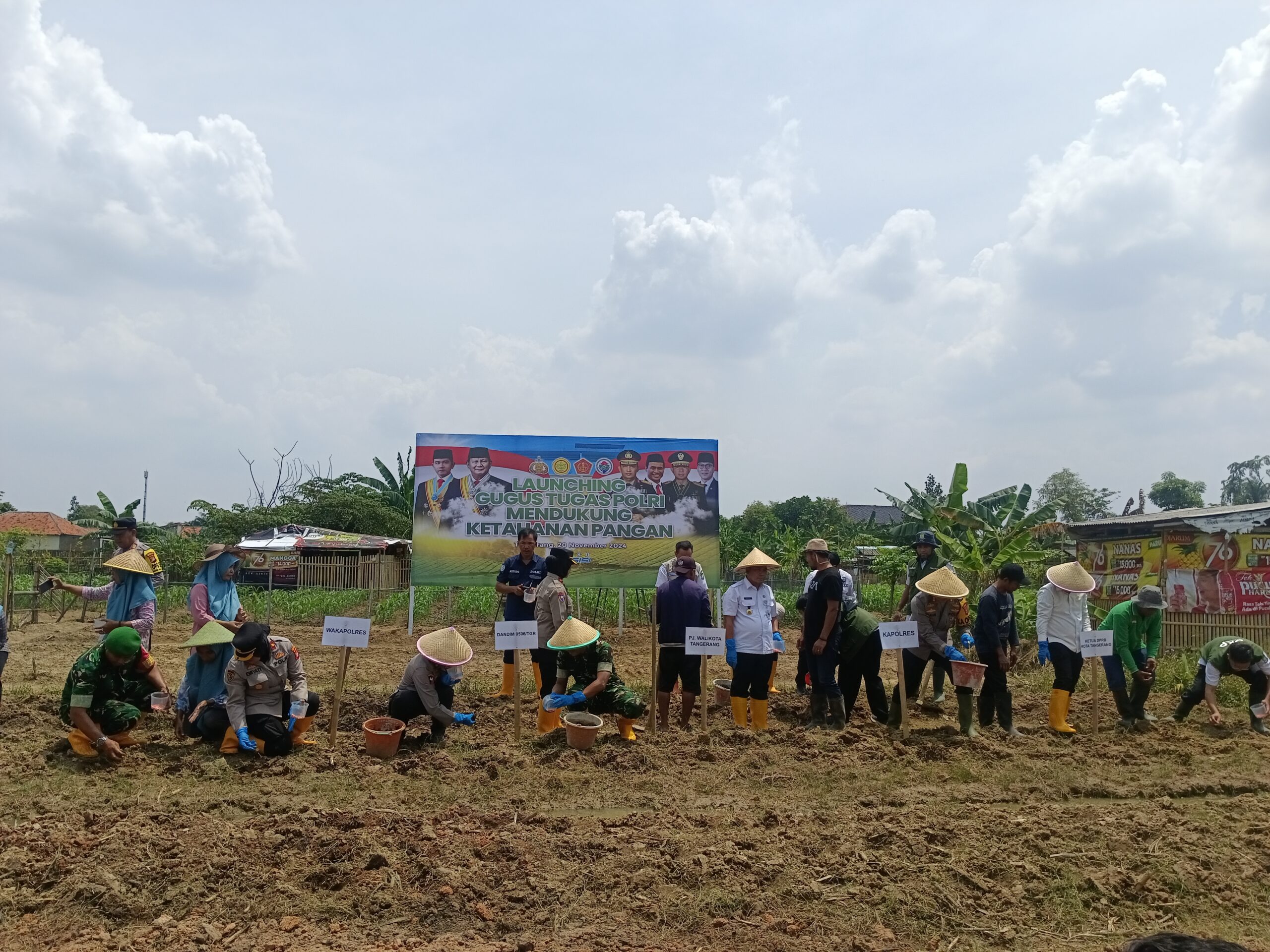 Optimalkan Lahan, Polres Metro Tangerang Kota Wujudkan Swasembada Pangan