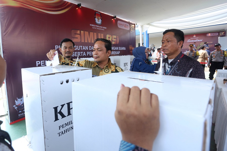 SIMULASI PUNGUTAN DAN PENGHITUANGAN SUARA - PJ WALIKOTA5