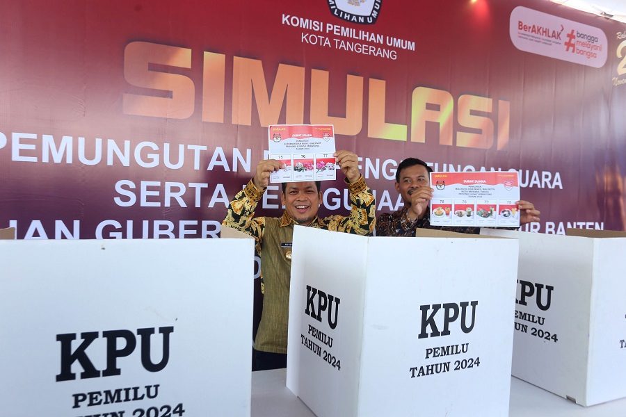 SIMULASI PUNGUTAN DAN PENGHITUANGAN SUARA - PJ WALIKOTA6