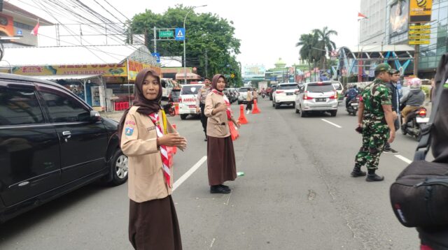 Natal di Kota Tangerang, Kwartir Ranting Tangerang Ikut Atur Lalu Lintas