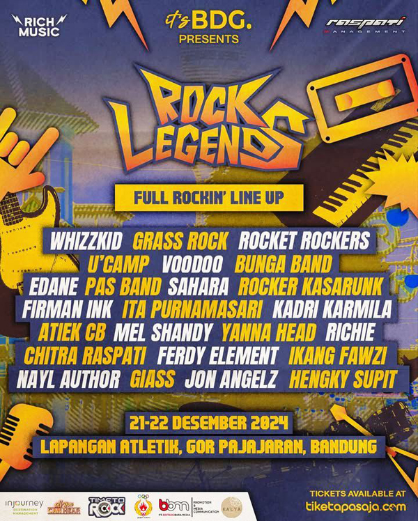 Event Rock Legends Ke-4 Digelar di Bandung Mulai 21-22 Desember