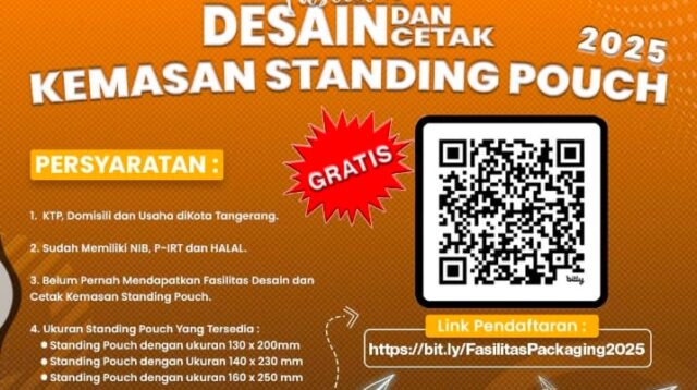 Gratis! Disperindagkop UKM Kota Tangerang Fasilitasi Desain dan Cetak Kemasan