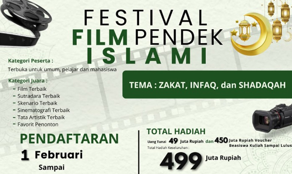 Digitech University bersama STEMBI Bandung akan menggelar Digitech Film Festival 2025, sebuah festival film pendek Islami yang mengangkat tema Zakat, Infaq, dan Shadaqah.