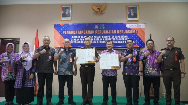 Penandatanganan Perjanjian Kerjasama untuk Keadilan Restoratif antara Kejaksaan Negeri dan Pemerintah Kabupaten Tangerang