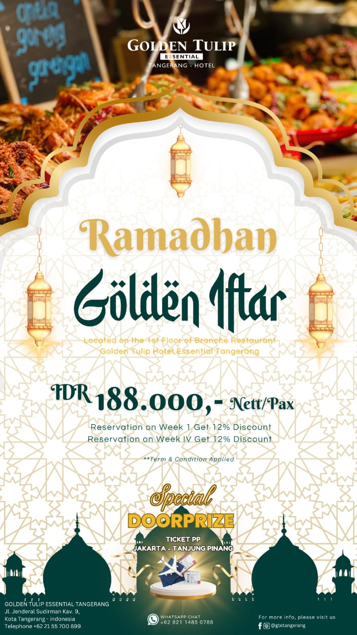 Hotel Golden Tulip Essential Tangerang Hadirkan "Golden Iftar" di Ramadan 2025