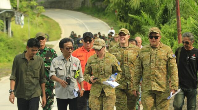 Mabes TNI, Militer Australia dan Timor Leste Gelar Survei Lokasi Latihan Penanggulangan Bencana di Lebak