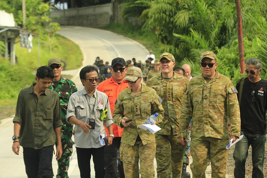 Mabes TNI, Militer Australia dan Timor Leste Gelar Survei Lokasi Latihan Penanggulangan Bencana di Lebak