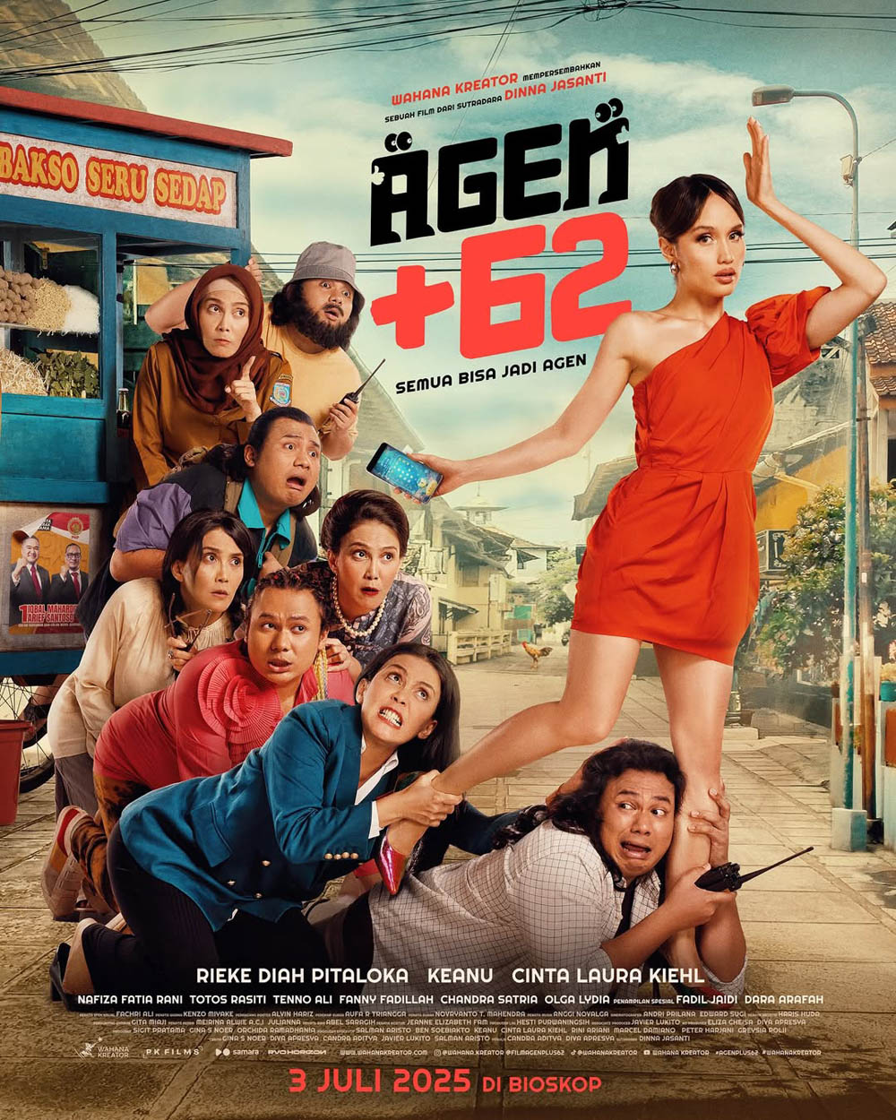 1749507679765 "Agen +62", Film Komedi Mata-Mata Ala Indonesia, Tawarkan Tawa Segar dan Sindiran Sosial
