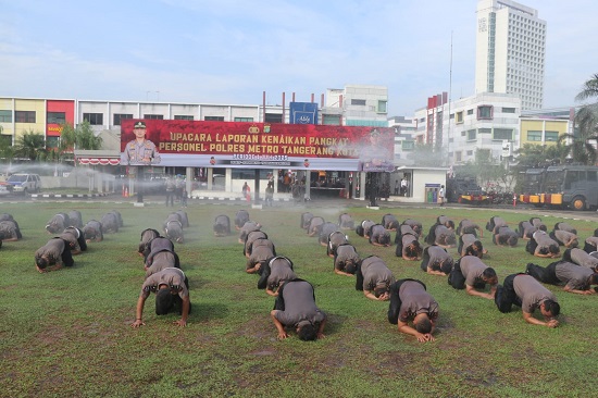 Hari Bhayangkara ke-79, 102 Anggota Polres Metro Tangerang Kota Naik Pangkat