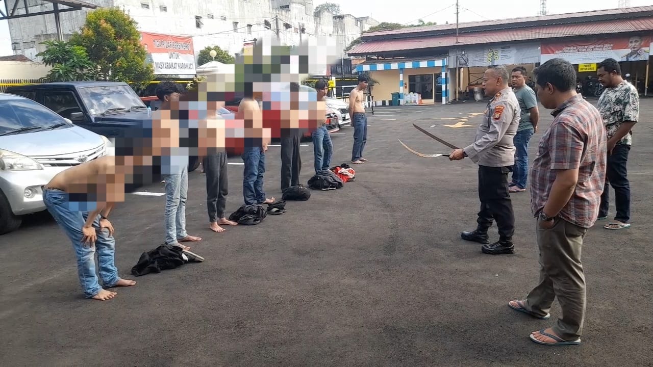 Belasan Remaja Diduga Akan Tawuran Diamankan Polisi di Tangerang