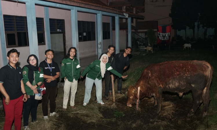 BEM UMT Serahkan Hewan Kurban, Wujudkan Semangat Solidaritas Sosial dan Kolektif