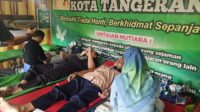 PMI Gelar Donor Darah di Saung Manfaat Cisadane, 38 Kantong Darah Terkumpul