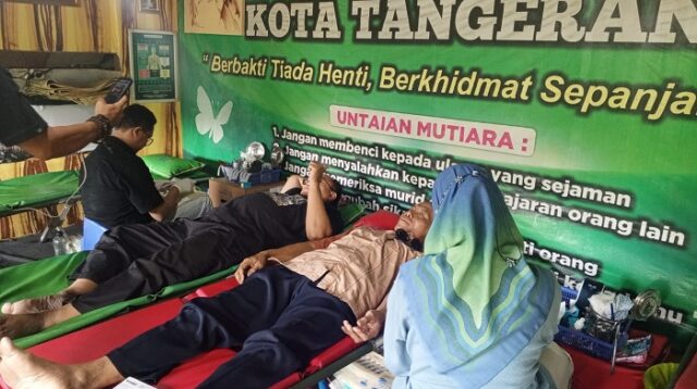 PMI Gelar Donor Darah di Saung Manfaat Cisadane, 38 Kantong Darah Terkumpul