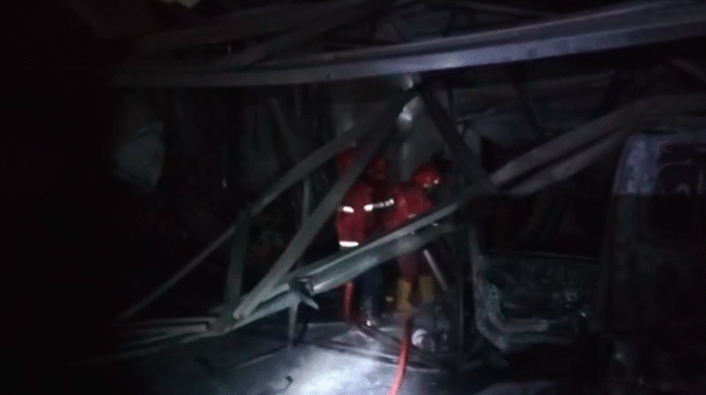 Diduga Korsleting, Toko Beras di Batuceper Terbakar, Pemilik Alami Sesak Napas