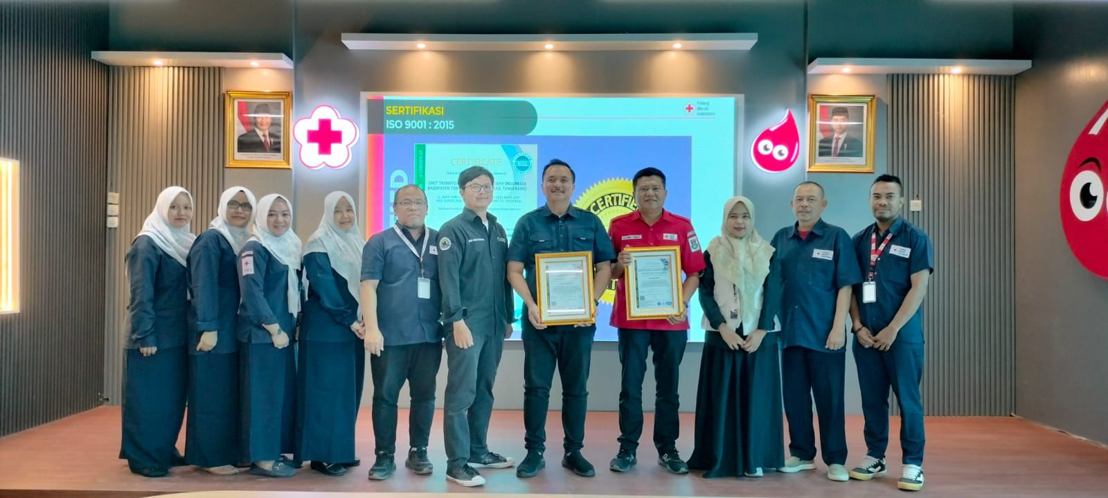 Keren ! PMI Kabupaten Tangerang Kembali Raih lSO 9001 dan 27001