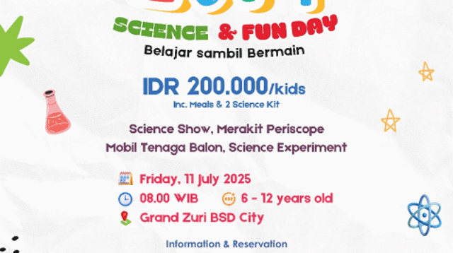 Zuri Science & Fun Day: Liburan Seru Sambil Belajar Sains di Grand Zuri BSD