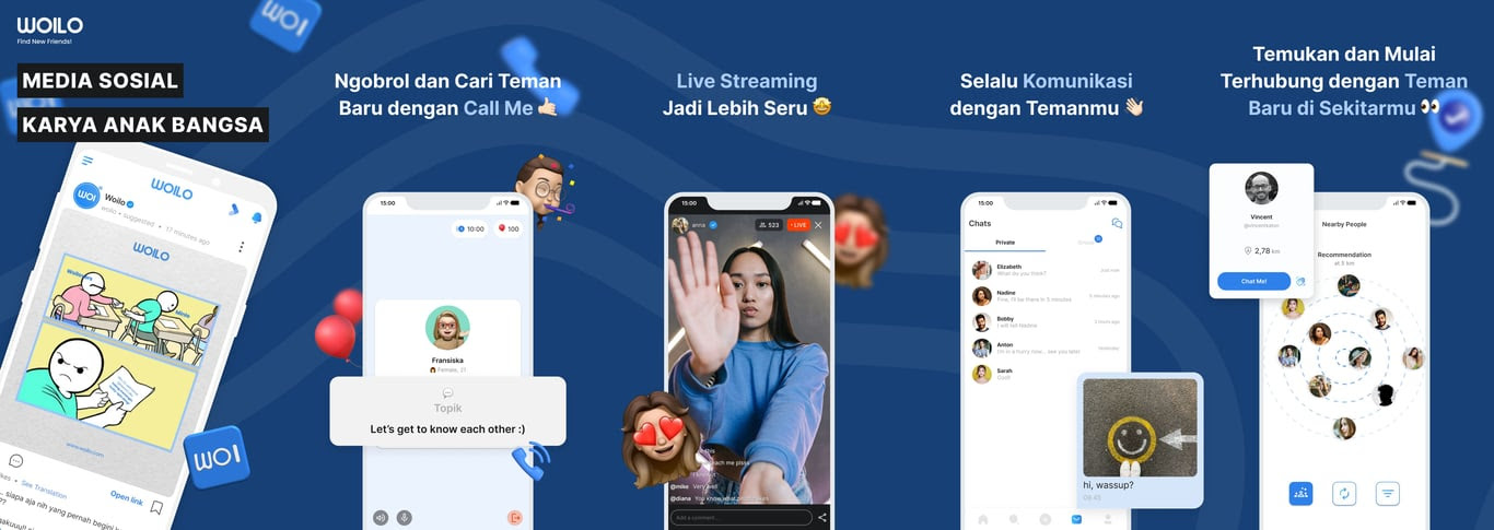 Aplikasi Woilo Tawarkan Sosial Media, Hiburan, dan Penghasilan dalam Satu Platform