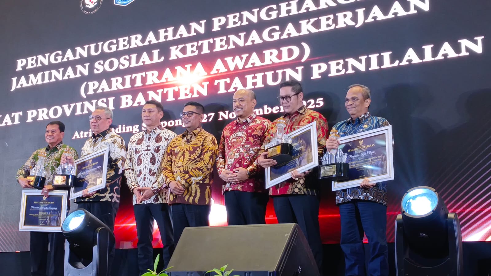 BPJS Ketenagakerjaan Banten Gelar Paritrana Award 2025, Berikut Daerah yang Meraih Penghargaan (2)