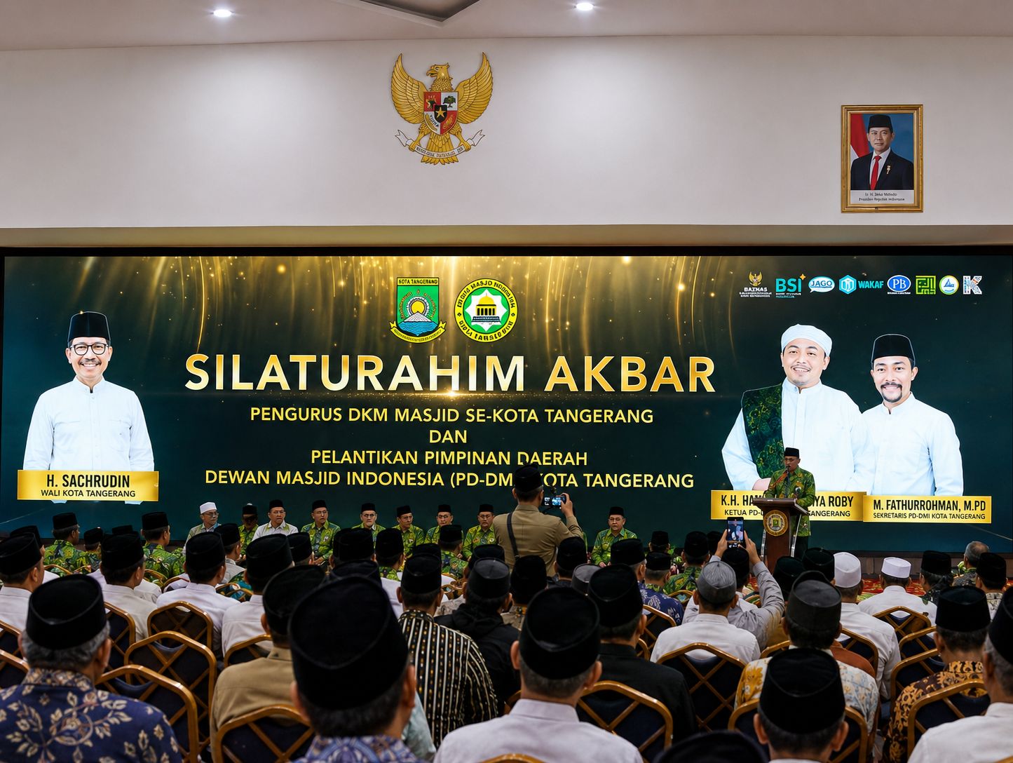 Silaturahim Akbar Pengurus Dewan Kemakmuran Masjid se-Kota Tangerang sekaligus pelantikan Pimpinan Daerah Dewan Masjid Indonesia Kota Tangerang