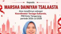 Mewakafkan Diri untuk Kemanusiaan, Marsha Dainiyah Siap Bawa Relawan TSR PMI Lebih Berkarakter