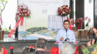 Tol Serang-Panimbang Segera Rampung, Wisata Anyer-Carita Diprediksi Meledak Gubernur Banten Andra Soni saat menyampaikan sambutannya.