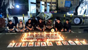 Aksi Lilin di Tangerang, Massa Desak Presiden Usut Tuntas Dugaan Persoalan di BGN