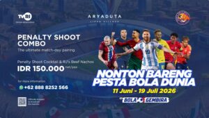 Demam Piala Dunia, ARYADUTA Lippo Village Hadirkan Nobar Resmi dan Promo Spesial